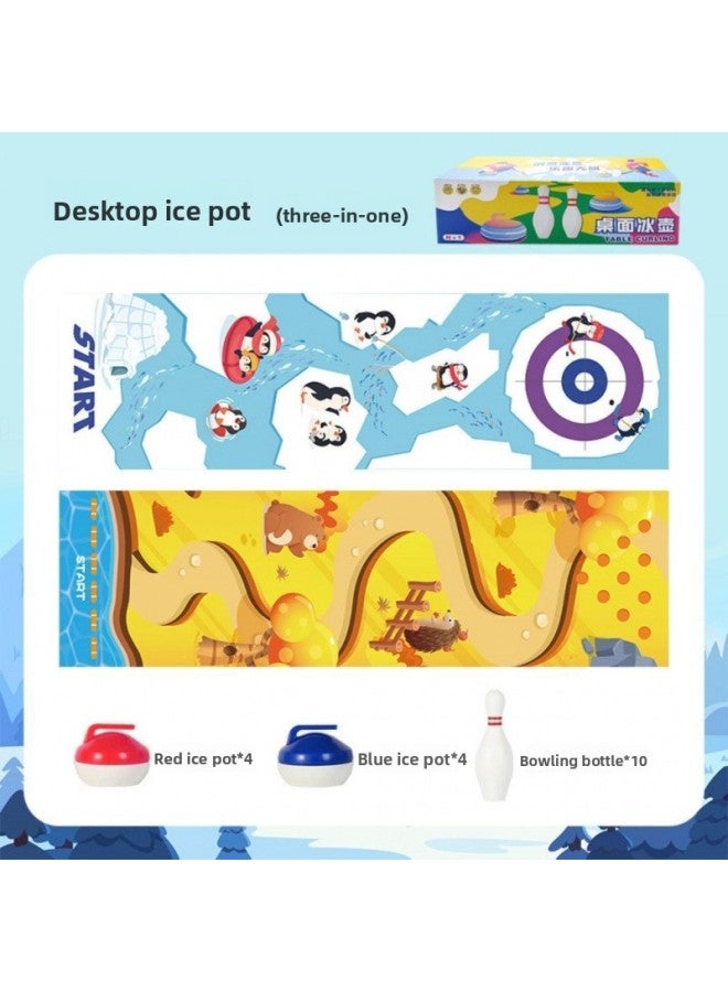 Table Games, Table Curling, Ice Hockey, Five-In-One Curling, Bowling, Exercise, Parent-Child Interactive Games, Children's Toys